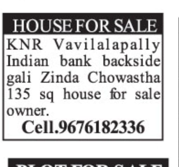 House for sale 135 sq yards